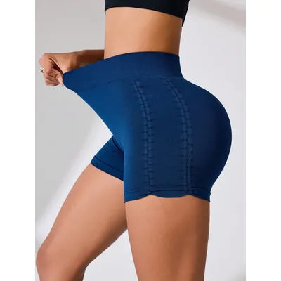 Women High Waist Butt Lift Sports Short Pants High Stretch Qyuick-Drying Breathable Yoga Shorts Athletic Tights
