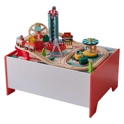 Tavolo da gioco ferroviario con 6 giochi, 30 cm, Multicolore