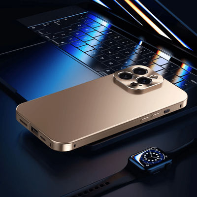 TEMU 1pc For Iphone 16 Pro/pro Max Metal Anti-drop Magnetic Phone Case, Aluminum Alloy Solid Color Simple High-end Matte Drop Protection, Precision Lens Cover, Magnetic