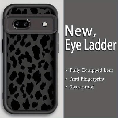 TEMU Leopard Zebra Pattern Style Luxury Texture For Pixel 7 7a 8 8a 9 5g Eye Ladder Matte Black Tpu Shockproof Cover Phone Case