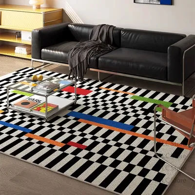 Bauhaus Style Non-slip Large Living Room Carpet Home Decoration Luxury Nordic Washable Large Rug Bedroom European Tatami Mat