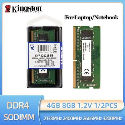 Kingston Memoria RAM DDR4 4GB 8GB 3200MHz 2133MHz 2400MHz 2666MHz Laptop Memory 1.2V SODIMM PC4-25600 Notebook RAM