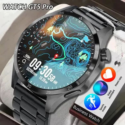 2025 nouveau pour HUAWEI GT5 Pro GPS NFC montre intelligente hommes 360*360 AMOLED écran fréquence cardiaque Bluetooth appel étanche homme Smartwatch