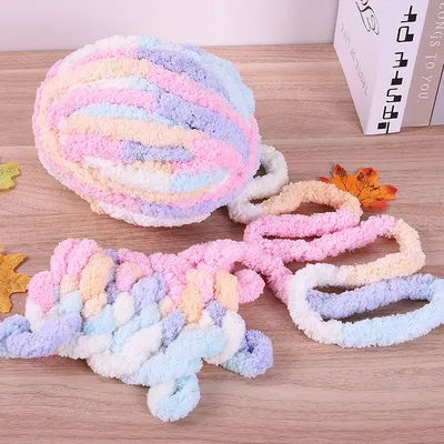 Couverture en fil de glace Extra épais de 250g, fil de bricolage tricoté à la main, coussin en Chenille de grande épaisseur, fil de nid pour animaux de compagnie, écharpe islandaise, chapeau,