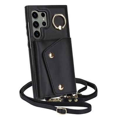 TEMU Wallet Phone Case With Drawstring Zipper Suitable Phone S22u S23u S24u S25u