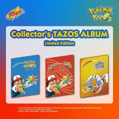 TAZOS Collections Pokemon 1 2 & 3 Full/Complete Album Set 81/100/90Pcs Flippo Pogs Taps【Spanish & Greek version-Total 271Pcs】