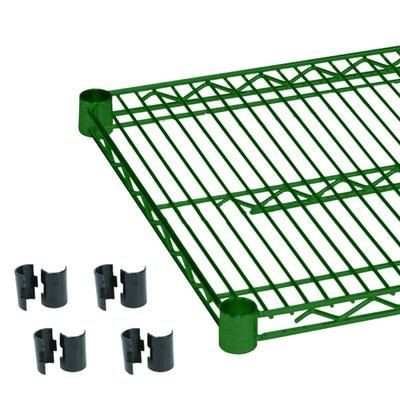 Thunder Group CMEP2124 Epoxy Coated Wire Shelf - 24"W x 21"D, Green