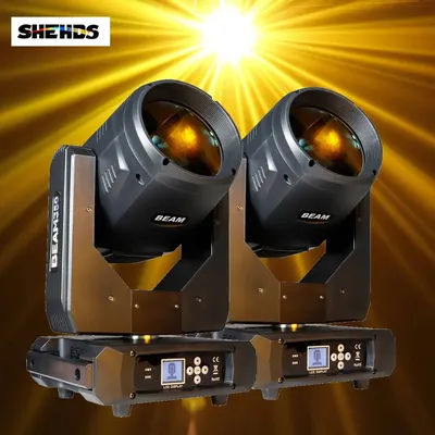 SHEHDS 2 pz Lampadina 17R 350 W Fascio di Illuminazione a Testa Mobile Gelo 6 Colori Arcobaleno Effetto Per DJ Party Danza Club di Nozze Concerto