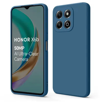 Original Square Liquid Silicone Phone Case For Honor X6b 4G Cases Shockproof Protection Cover For Honor X6b 4G Phone Accessories