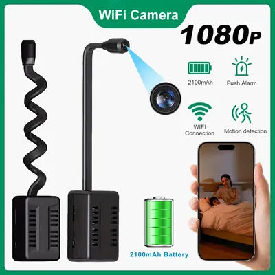 Loop Record Mini Camera 1080P HD WiFi Wireless Cam Video Recorder Security Protection Surveillance Camcorder Sensor Alarm Push