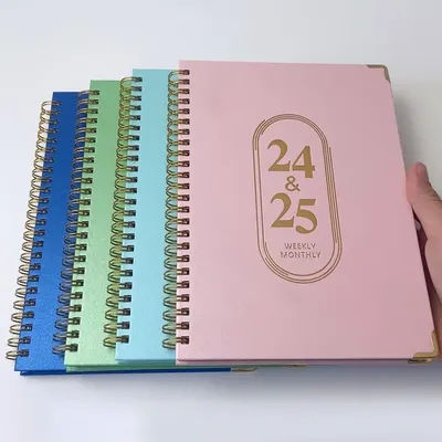 2025-2026 Planner 18-Month Daily Weekly Monthly Notebook Runs Jul. 2025 - Dec.2026 Spiral Agenda Book Office School Supplies