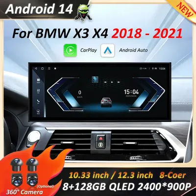 for BMW X3 X4 2018 - 2021 EVO System Android 14 Car Video Multimedia Player GPS Navigation WiFi BT Touch Screen Auto Tools