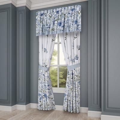 Kourtney 84 Inch Window Panel Pair by Royal Court in Blue (Size ONE SIZE)