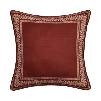 Lazia 18 Inch Square Decorative Throw Pillow by Royal Court in Red (Size ONE SIZE)