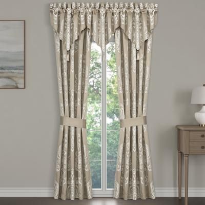 Potenza Sand 84 Inch Window Panel Pair by Royal Court in Sand (Size ONE SIZE)