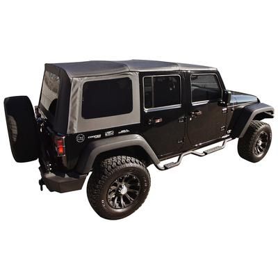 RT Off-Road Soft Top Heavy Duty SailCloth Black Without Frame (Requires Factory Frame) Replacement, RT10635T