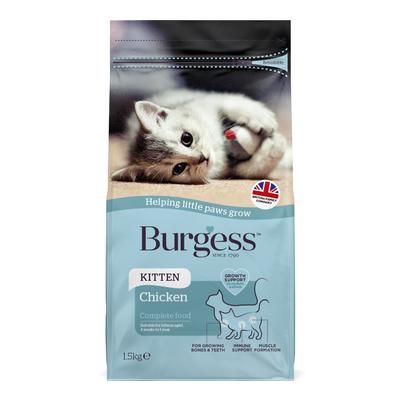 4kg Chicken Kitten Burgess Dry Cat Food