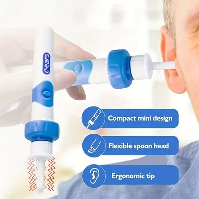 2025 New 1pcs Portable Automatic Earwax Removal Kit Electric Earwax Vacuum Suction Electric Kit Remover Ear Cleaning Earspoon