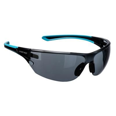 Portwest Essential Safety Glasses, Smoke, Size , Each (PS19SKR)