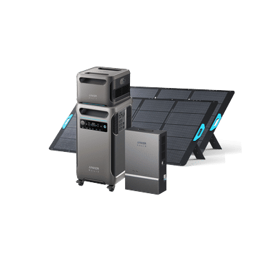 Anker SOLIX F3800 + Expansion Battery + Smart Home Power Kit + 2x 400W Solar Panel