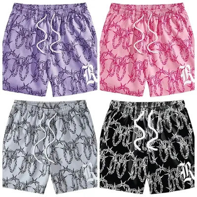 2025-26 Summer New Hot-selling 3D Printed Sports Shorts Quick-drying and Downhill Motorcycle Men's and Women's Same Shorts