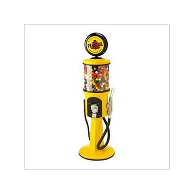 Roadside Relics Pennzoil Retro Gas Pump Replica Mini Gravity Feed Gumball Machine