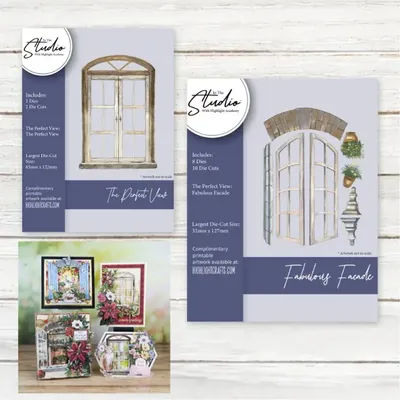 Fabulous Facade The Perfect View Door Background 2025 Metal Cutting Dies Silicone Stamps Scrapbook Stencil Photo Album DIY Paper