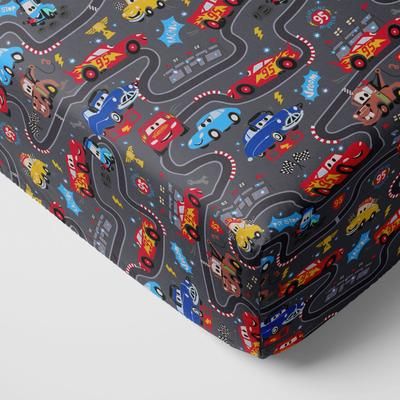 Pixar Cars Piston Cup Fitted Crib Sheet - Standard