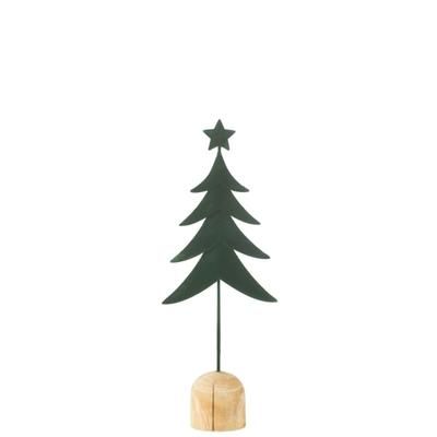 Albero di Natale artificiale in metallo verde 14.5*7*40 cm