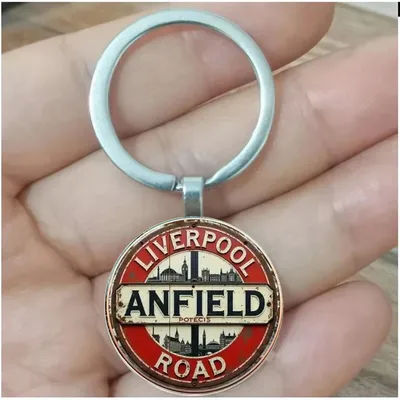 Liverpool Anfield Road Memorial - Keychain, Durable Metal Gift for Fathers, Graduates, and Sports Fans, Interesting Details, Cre