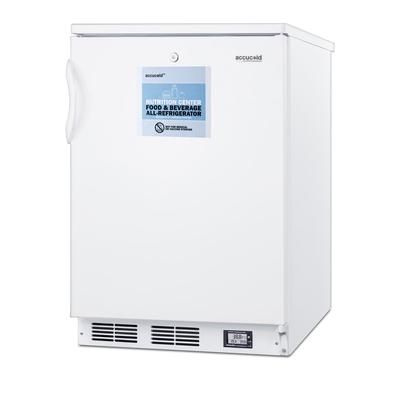 Accucold FF6LWBI7NZ 23 5/8" W Undercounter Nutrition Center Refrigerator w/ 1 Section & 1 Door, 115v, White