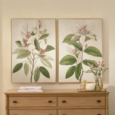 White In Bloom Canvas Wall Art - I - Grandin Road