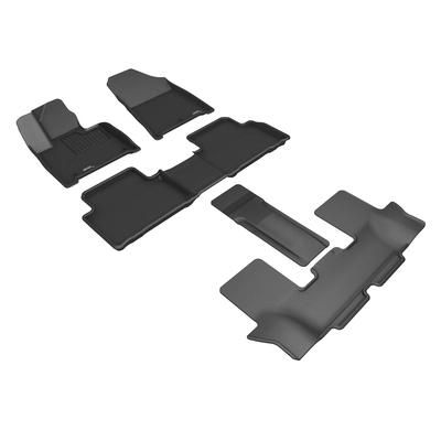 3D Mats USA Floor Made of Rubber Black Molded Liner, Front, Second & Third Row, Limited Warranty L1HY15401509