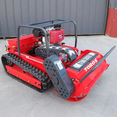 Tondeuse à gazon à coupe verte pour prairie, tondeuse CE EPA, mulcher sur chenilles personnalisé à distance, multifonction, fabriquée en chine