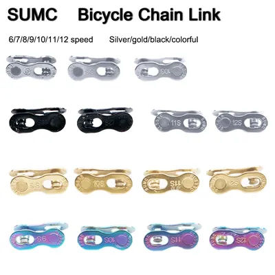 SUMC Bicycle Quick Link Chain 12v Mtb Chain 11v 10V 9V 8V Road Mountain Bike Current Power Link 12 11 10 9 8 7 Speed Cycling