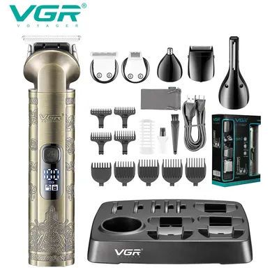 VGR6 all-in-one hair cutting machine, armpit hair, nose hair treatment, full body shaving machine, electric push shear V-109