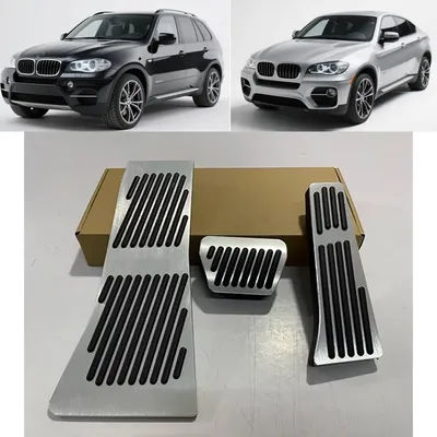 Accessoires de voiture pour BMW X5 X6 E70 E71 E72 F15 F16 F85 F86 repose-pieds en aluminium pédale accélérateur pédales de frein couverture tampons antidérapants