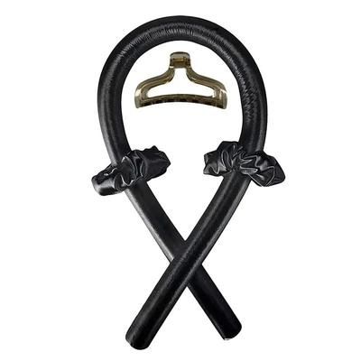 Heatless Curling Rod Headband No Heat Hair Curlers black