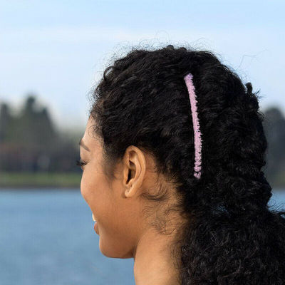 Vintage Banana Hair Clip Pink Large