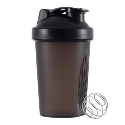400ML Colorful Whey Protein Shaker Bottle For Fitness Gym Portable Mixing Cup Black
