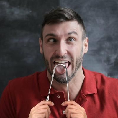 Stainless Steel Tongue Scraper For Fresh Breath Stainless Steel Tongue Scraper For Fresh Breath