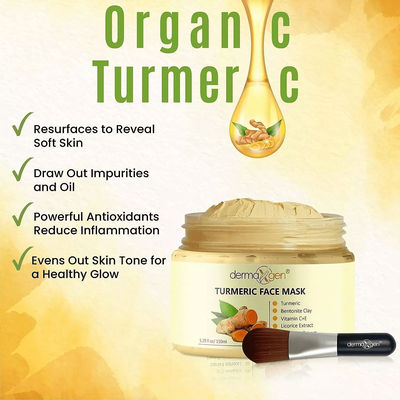 Turmeric Face Mask For Pigmentation, Blemish Correction & Dark Spot Removal Brightens & Heals Skin Naturally Turmeric Face Mask For Pigmentation, Blemish Correction & Dark Spot Removal Brightens & Heals Skin Naturally