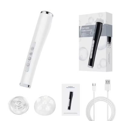 Portable Oxygen Bubble Facial Machine With CO2 Gel Skin Care Technology white