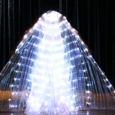 Belly Dance LED ISIS Wings White L (150 175cm)