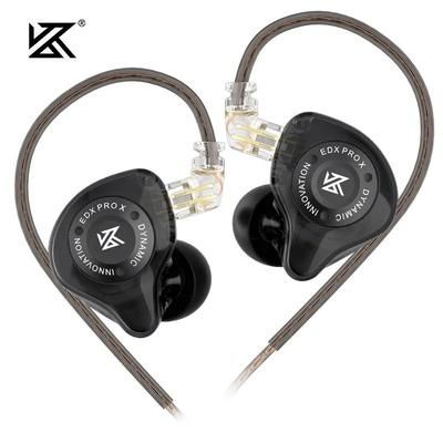 High Fidelity Dynamic Driver Earbuds With Detachable Cable black without Mic