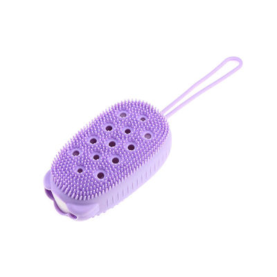 Silicone Bubble Bath Brush Purple