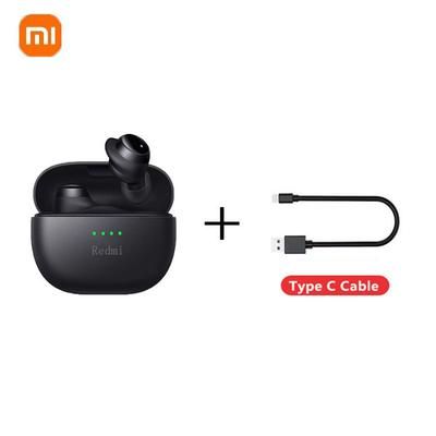 Xiaomi Redmi Bluetooth 5.2 Earbud Type C In Ear Headphones With Mini Charging Case Waterproof Sports Headphones black