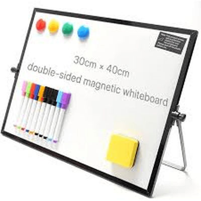 Portable Dry Erase Whiteboard With Stand A3 A4 Sizes For Desk, Classroom & Presentations 8.3x11.8 In a4