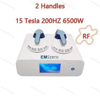 EMS Body Sculpting Machine 15 Tesla Hi EMT Slimming And Muscle Toning eu 2 Handles + Rf