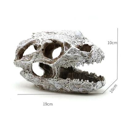 Animal Skull Fish Tank Decor: Dinosaur Fossil Ornaments, Rhinoceros Bone, Crocodile, Jellyfish, Carp, Turtle 6